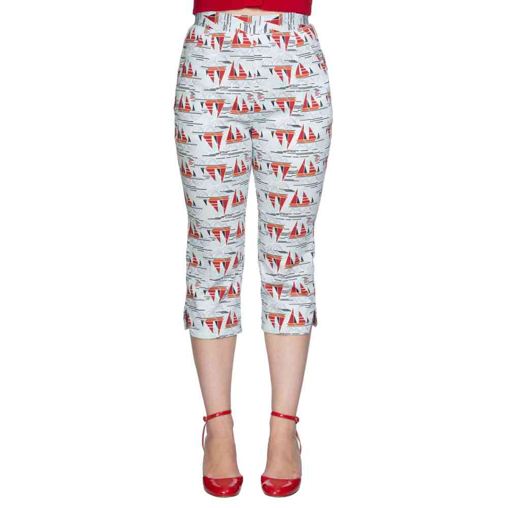 Dancing Days - SAIL AWAY Capri pants - Blue